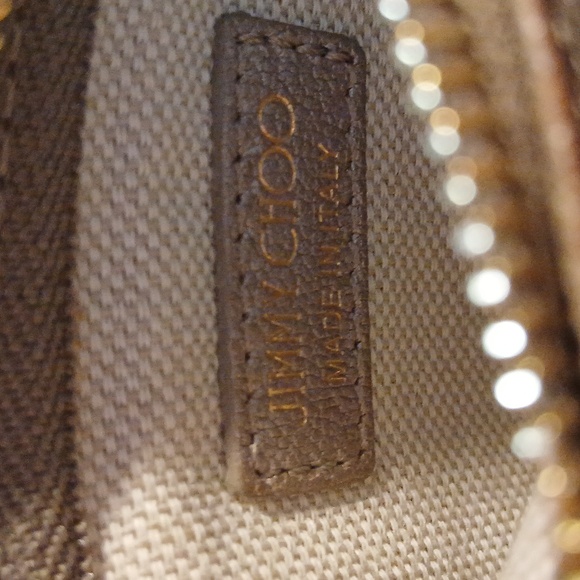 Jimmy Choo Gold Star-Studded Women's Leather Small Wallet - Picture 6 of 6